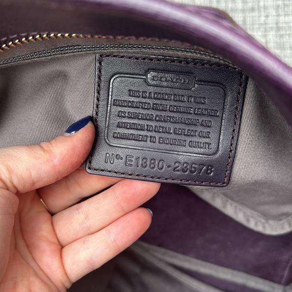 Coach Plum Purple Tote Bag - Picture 6 of 8